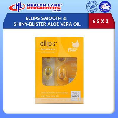 ELLIPS SMOOTH & SHINY-BLISTER ALOE VERA OIL (6'SX2)